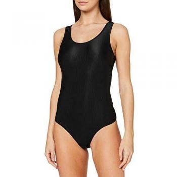 PIECES Pckassie Bodystocking Noos Camiseta sin Mangas, Negro