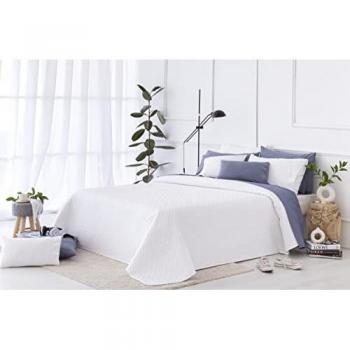 Colcha boutí Fina con diseño piqué, 100% Microfibra Extra Suave, multiusos, para Primavera, Verano, Otoño e Invierno, tamaño Cama 120/135-230x260cm