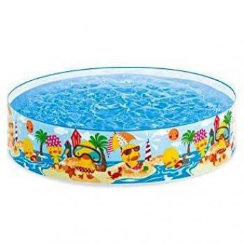 Piscina Inflable Intex Snapset 4FT - 122 x 25 cm, Diseño Snorkel Fun
