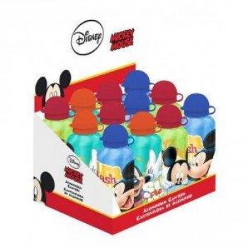 Kids Euroswan WD17005 Cantimplora 500 ml, Estampado Mickey Mouse, Aluminio, Multicolor, 15x10x5 cm