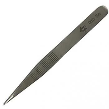 Pinzas Piergiacomi 00D SA con puntas gruesas planas y moleteadas, dentadas internamente, ranuras para los dedos y agarre fuerte