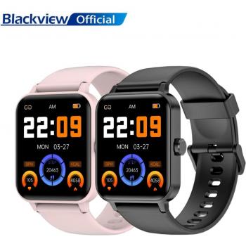 Blackview R30 Reloj Smartwatch Rosa - Reloj inteligente con monitor de frecuencia cardíaca, seguimiento de actividad física, pantalla táctil a color, resistencia al agua IP68, notificaciones de llamadas y mensajes, control de sueño y