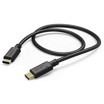 Cable USB-C 2.0 Negro de 1,5 m para carga y transferencia de datos