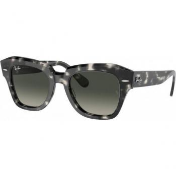 Ray-Ban State Street RB2186 133371 Unisex Square Havana Sunglasses