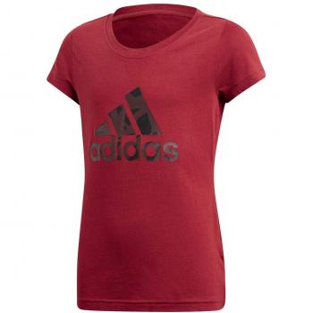 Adidas Yg Logo Camiseta, Niñas, Granate Noble, 170