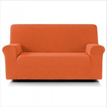 Eiffel Textile Nimes Funda para Sofá, Algodón, Naranja, 3 Plazas, 150 x 195 x 2 cm