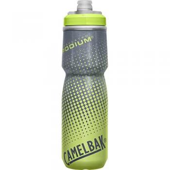 Camelbak Bidón Podium Chill 710ml con aislamiento al vacío, boquilla de alto flujo, diseño ergonómico y material libre de BPA
