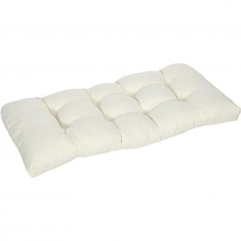 Cojín para Banco de 2 Plazas Outsunny con Funda Lavable y Asiento Cómodo para Interiores y Exteriores