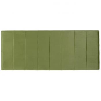 Cabecero de Cama Tapizado TUCANA 160 x 7 x 64 cm Tejido Sintético Verde