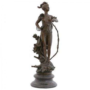 göttinnen Caza Mujer Bronce Escultura 69 cm Orgulloso arco schützin de cazador