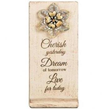 Gift Company Pavilion 19033 Cherish Dream Live naranja con texto en inglés, 3-1/2 de 7 - 1/2-inch