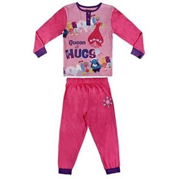 TROLLS Pijama niña Fucsia Dos Piezas