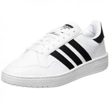 Adidas Novice J Kids Court Sneakers in Cloud White/Black