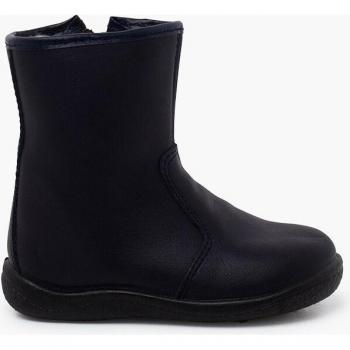 Botas de bebé niña de piel lavable lisas con cremallera