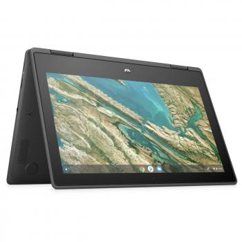 HP Chromebook x360 11 G3 EE Híbrido 2en1 Convertible Azul - Pantalla de 11.6 - Procesador Intel Celeron - Memoria RAM de 8GB - Sistema operativo Chrome OS