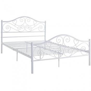 Cama Leyna 140x190cm de Metal Blanco