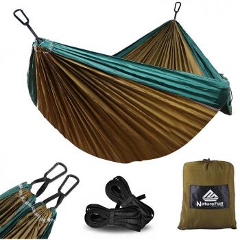 NatureFun Hamaca ultraligera para camping| 300kg de capacidad de carga,