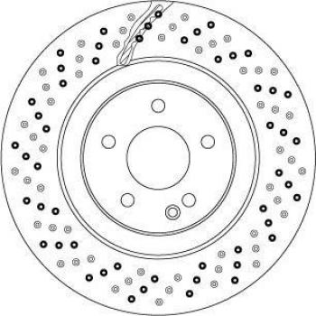 Disco de freno TRW DF6741S, ventilado, perforado, 1 pieza