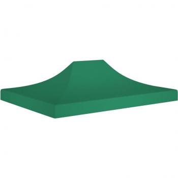 Techo de carpa para celebraciones verde 4,5x3 m 270 g/m²