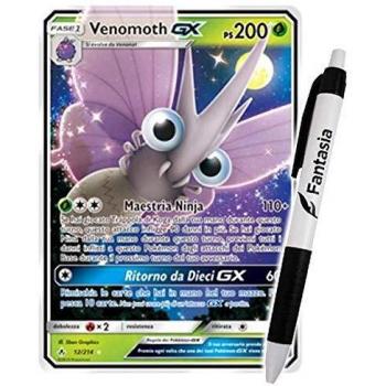 Fantàsia Venomoth GX - Carta Pokemon ITA - Legami Inossidabili - 12/214 + Penna