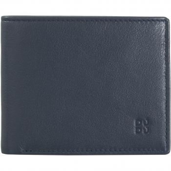 Dudu - Cartera pequeña de hombre de piel con monedero, cuero delgado, protección RFID, titular de tarjeta de crédito
