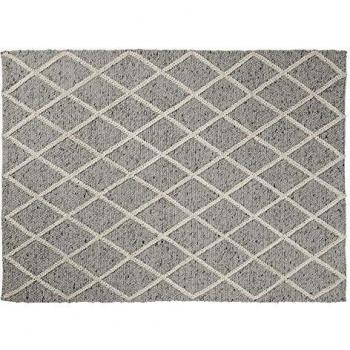 Kave Home Amy - Alfombra rectangular de lana tejida a mano