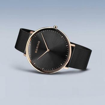 Reloj Bering Ultra Slim Classic 15739-166 para Hombre con Malla de Acero Negro