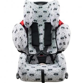 Jyoko Funda para Silla de Coche Recaro Young Sport Hero - Algodón Suave, compatible con Recaro Young Sport Hero, diseño Jyoko Racoon Town