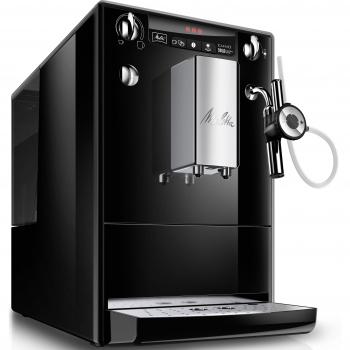 Melitta Caffeo Solo&Perfect Milk E957-101 Cafetera Superautomática con Molinillo, Auto Capuchinador, 15 Bares, Café en Grano, Limpieza Automática, Personalizable, Negro