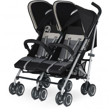 Cybex Twinyx - Silla de paseo gemelar, desde el nacimiento hasta 35 kg aprox., color gris claro