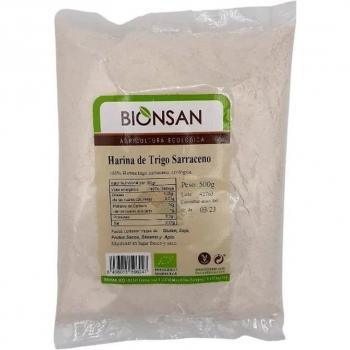 Harina de Trigo Sarraceno Ecológica Integral 500g - Sin Gluten, Vegana, Rica en Vitaminas y Proteínas Vegetales
