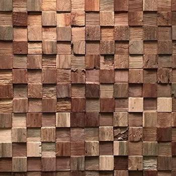 Panel decorativo interior UltraWood Cuadrado de madera natural (vendido por pieza)