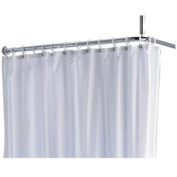 Keuco 14944005110 Longitud de la cinta cortina de ducha 200 cm blanco/de trufas de, Truffe/Blanc, Largeur 140 cm