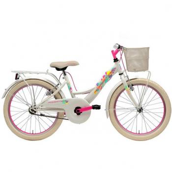 Bicicleta Infantil Blanca 20 1 Velocidad para Niña Adriatica