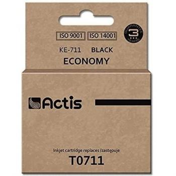 Cartucho de Tinta Compatible Actis KE-711 Negro para Epson T0711, T0891, T1001 - 15 ml
