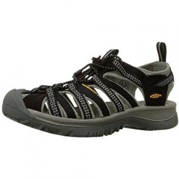 Keen Whisper, Zapatillas de Estar por casa con talón Abierto para Mujer, Black/Neutral Gray, 38 EU