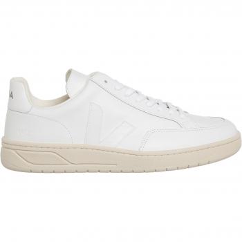 Veja Men's V-12 Leather Sneakers in Extra White, Size UK 10