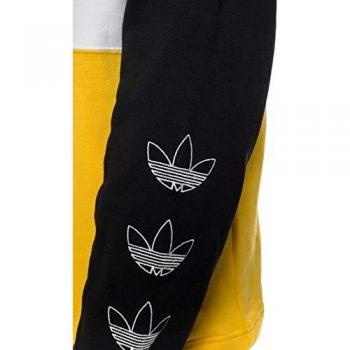 adidas Full Zip Sudadera, Hombre, Negro/Blanco/dorfue, L