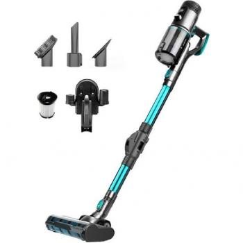 Cecotec Conga Rockstar 890 Titanium Ergoflex Aspirador Escoba Sin Cable 480W Motor Digital Brushless 30 kPa Autonomía 70 Min Tubo Flexible Ergoflex Sistema Typhoon Tecnología Cicl