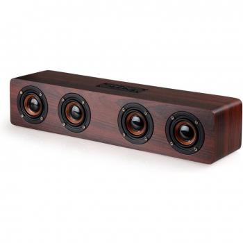 Barra de sonido Bluetooth para TV, altavoz inalámbrico y con cable recargable, Boombox estéreo 3D con conexión AUX/TF