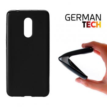 Funda Gel para Xiaomi Redmi 5 Plus, Carcasa TPU Flexible fabricada con la mejor Silicona, protege y se adapta a la perfección a tu Smartphone y con nuestro exclusivo diseño German Tech® - Negro.