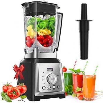 Batidora de Vaso, Licuadora Blender 2000W Profesional con 4 Programas y 8 Velocidades, 8 Hojas de Acero Inoxidable y Tarro Tritan de 2 Litros, 30000 rpm, sin BPA [Clase de eficiencia energética A +++]