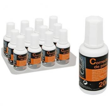 Corrector Líquido Pincel 20ml Ingraf Office - Pack 3 Unidades