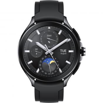 Xiaomi Watch 2 Pro Smartwatch 4G LTE Acero Negro con Correa de Fluorocarbono Negro