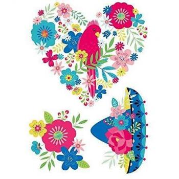 Transferencia termoadhesiva multicolor Artemio Viva la Vida - A5 - 21x14,8 cm - Personalización rápida