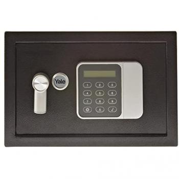 Caja Fuerte Electrónica Compacta Yale YSG/200/DB2 con Código PIN, 8.6L, Acceso Master y Montaje a Pared/Pavimento