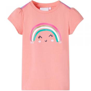 Camiseta infantil color coral claro 92