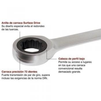 Ratio 5544H10 - Llave Combinada Carraca 10Mm Ratio