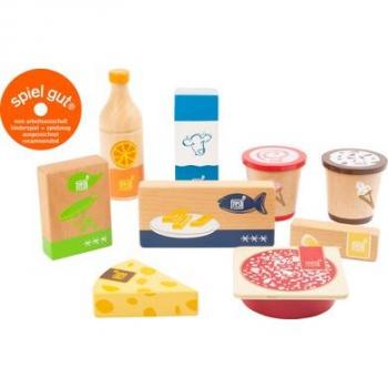 Set de Alimentos Congelados y Refrigerados Fresh de Madera - 9 Piezas para Jugar