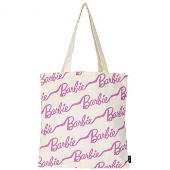 Bolso de la Compra Barbie 78621 - Bolso de mano, diseño con logo de Barbie, material resistente, tamaño adecuado para compras diarias, asa larga y corta, ligero y fácil de transportar